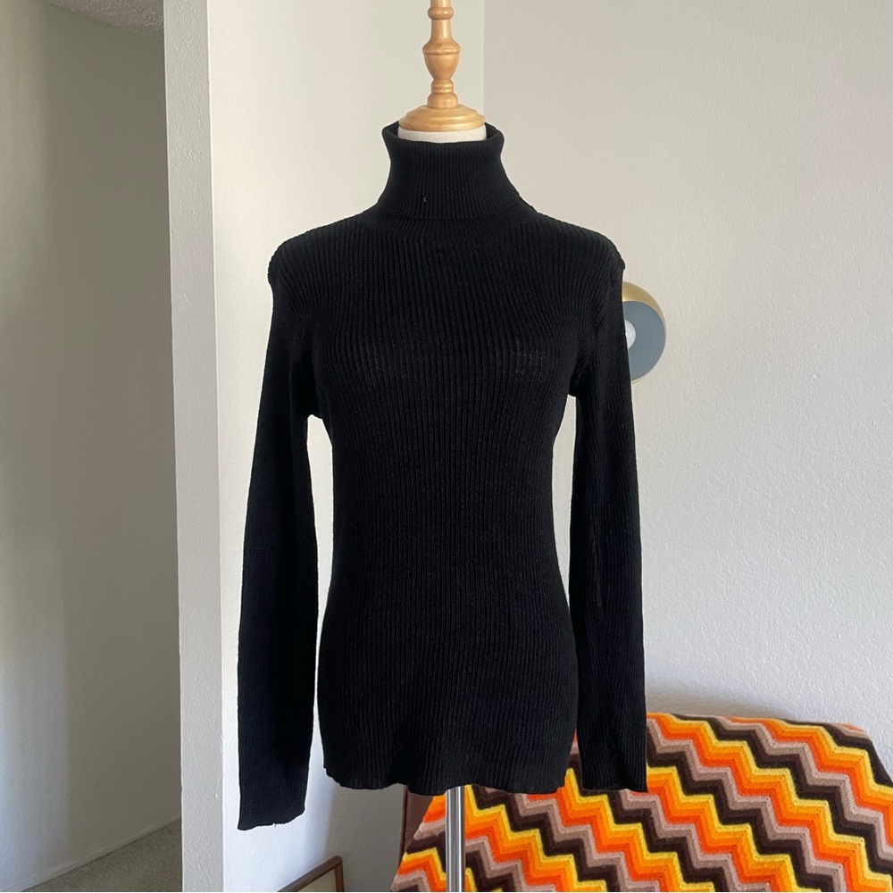 Vintage 1970s Classic Lahmar Ribbed Turtleneck